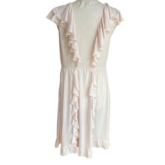 Victoria’s Secret Dream Angel Sheer Ruffle Sexy Stripe Midi Kimono Robe-L - Picture 8 of 15